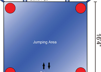 Unicorn Jump (large) dimensions