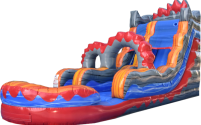 18 ft Lava Surge Inflated Pool Waterslide
