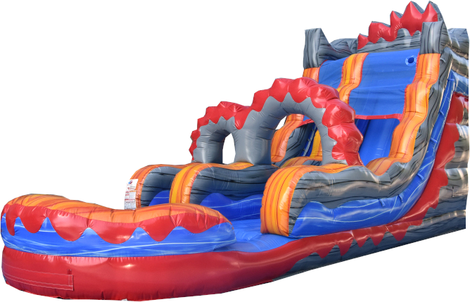 18 ft Lava Surge Inflated Pool Waterslide